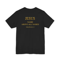 Load image into Gallery viewer, Jesus Name Above All Names Christian T-Shirt | Philippians 2:9 | Design By Claus