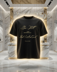 Load image into Gallery viewer, Be Still &amp; Know I Am God Heavyweight Cotton T-Shirt | Classic Fit Casual Wear